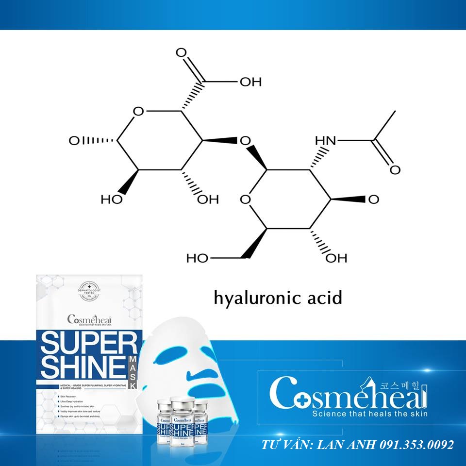 Sodium Hyalurolate trong Cosmeheal săng bóng da